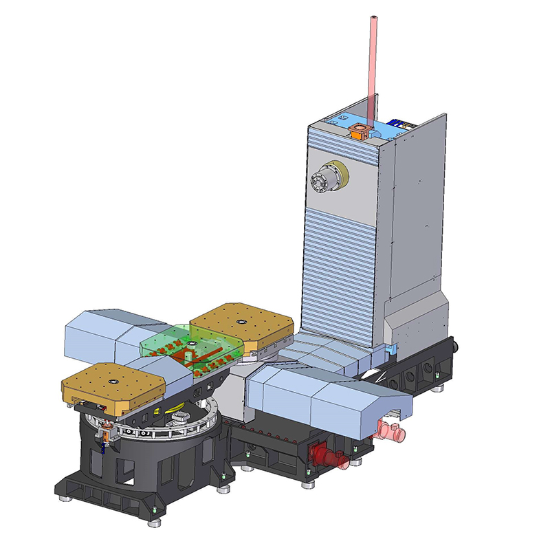 陽泉H100臥加光機（一度一分交換工作臺）